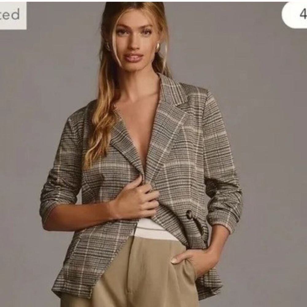 Maeve 'Collegiate' Black Knit Blazer